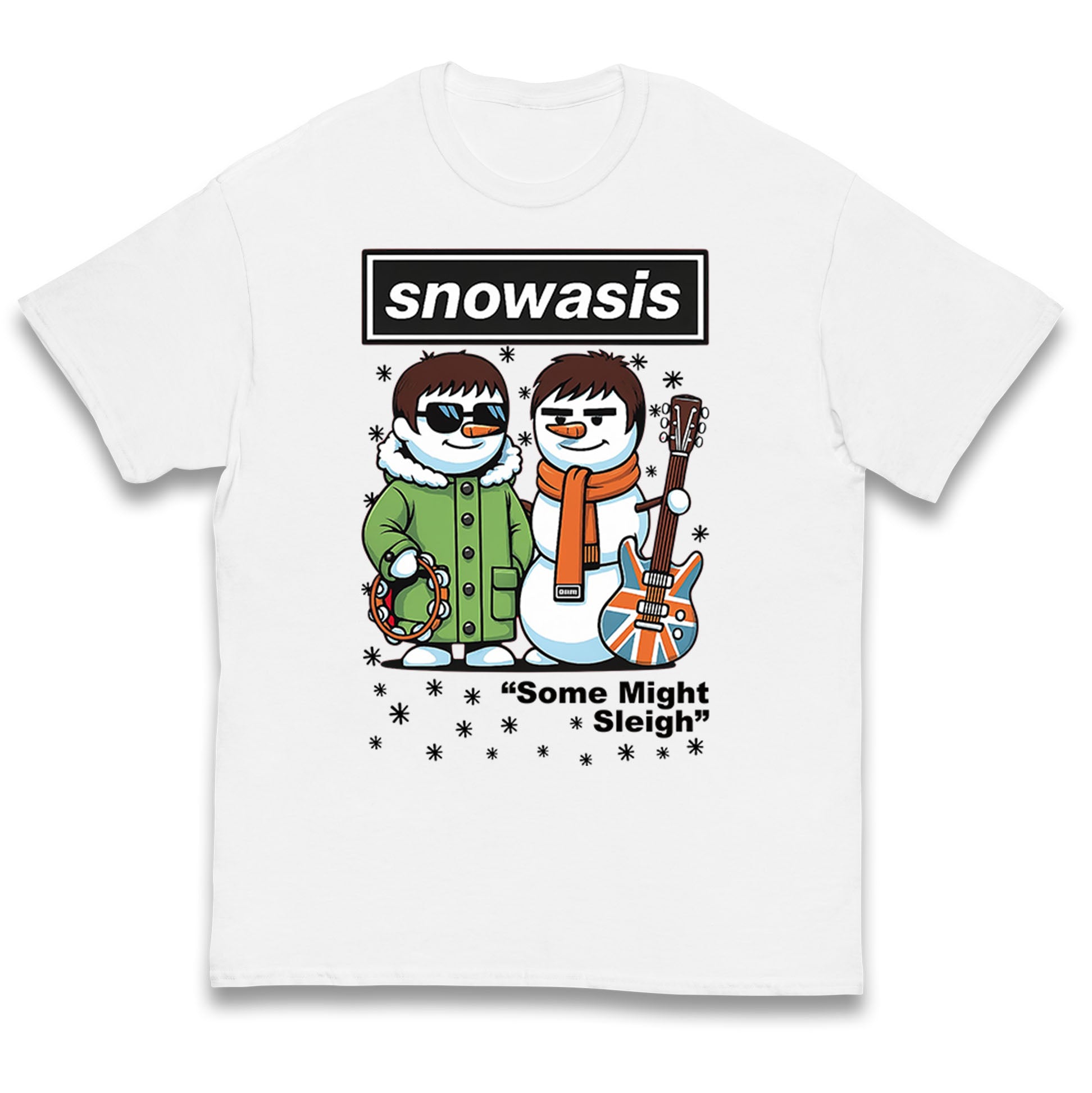 Snowasis Might Sleigh Xmas Music Band  Kids T Shirt
