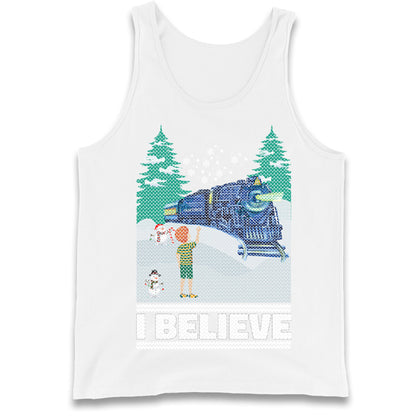 I Beleive Polar Express Christmas Tank Top
