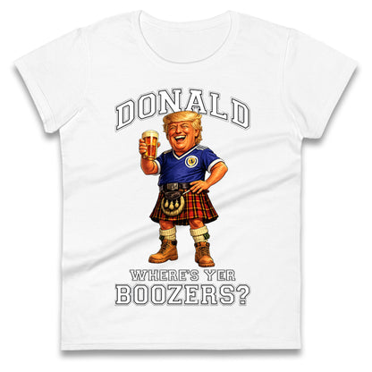 Donald Trump Scotland World Cup Ladies T Shirt