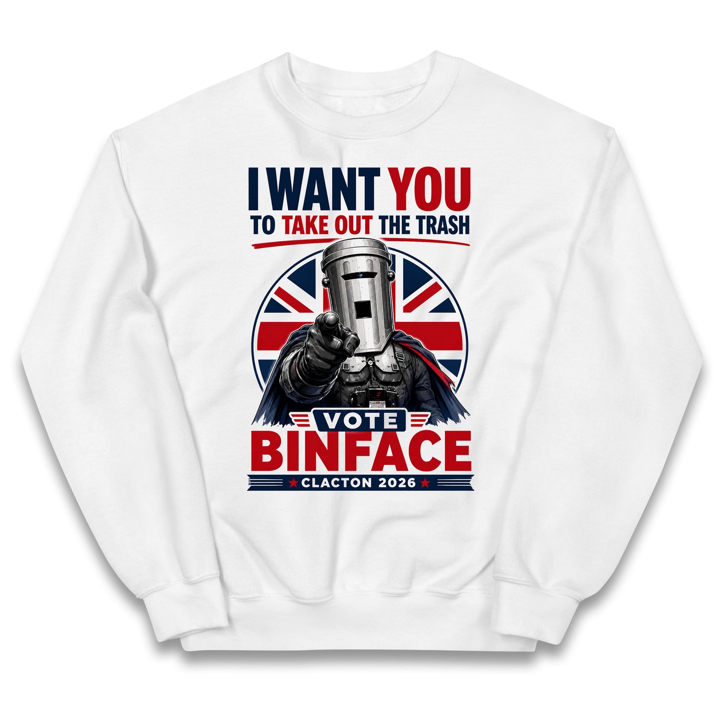 Vote Count Binface Clacton-On-Sea 2026 Kids Jumper
