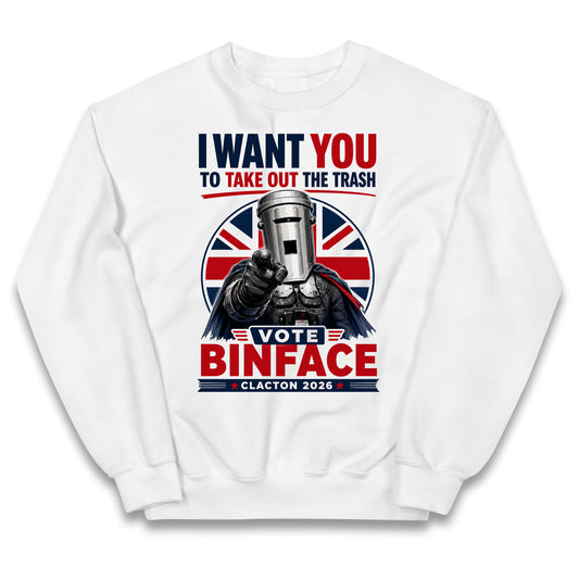 Vote Count Binface Clacton-On-Sea 2026 Kids Jumper