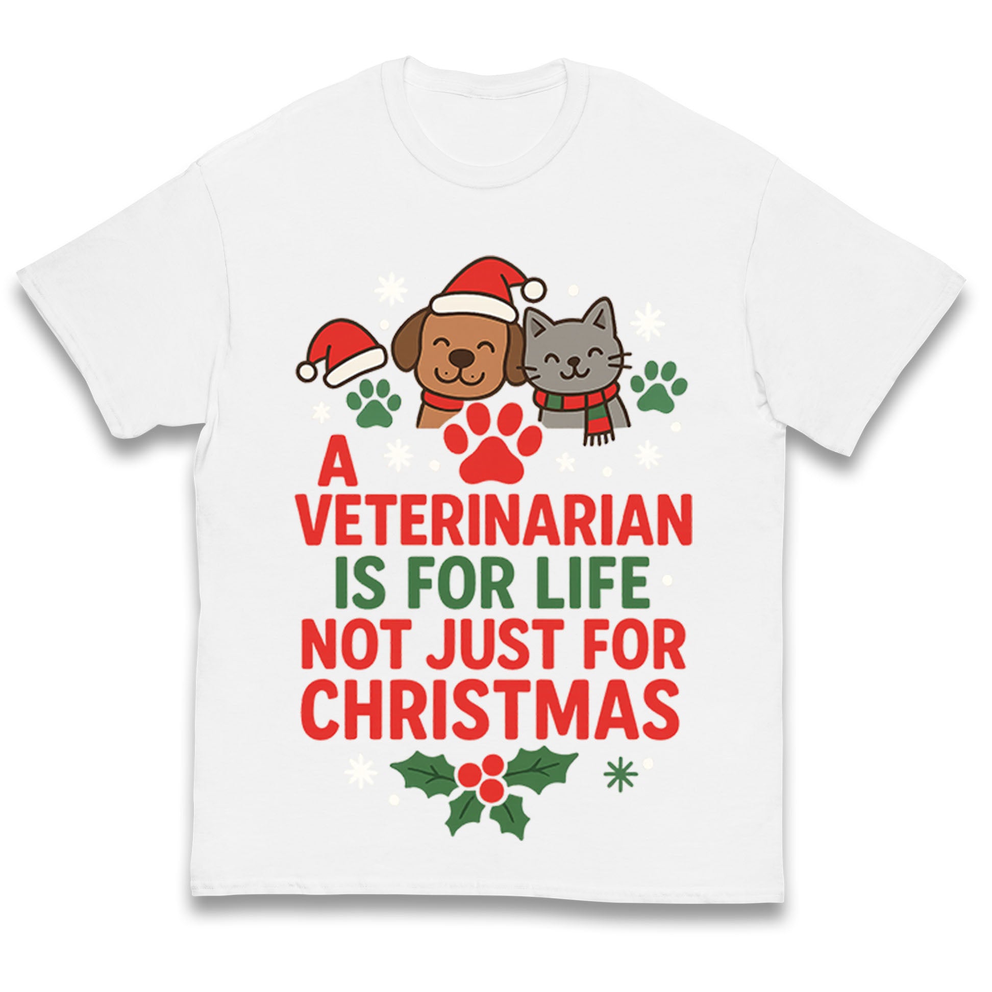 Veterinarian Christmas Kids T Shirt