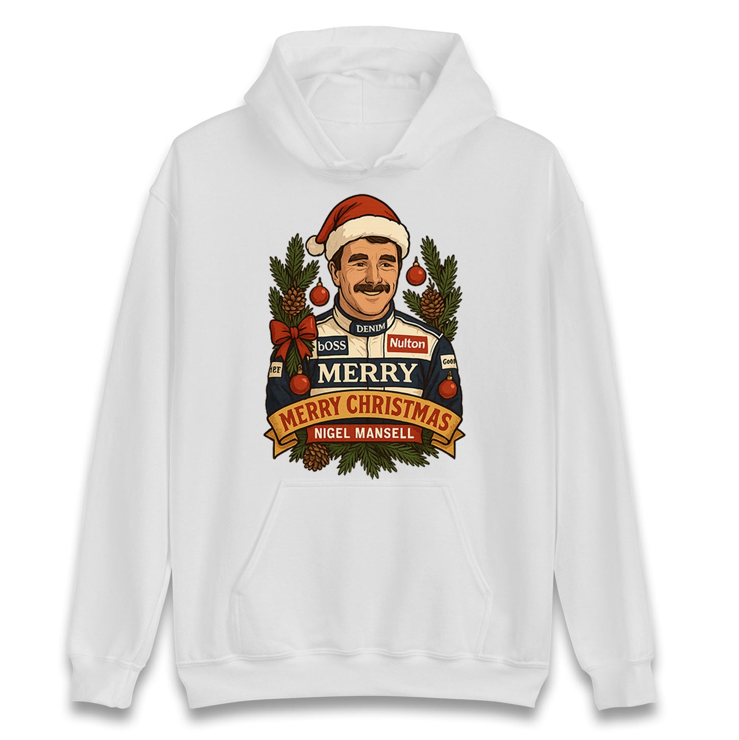 Nigel Mansell Christmas Hoodie