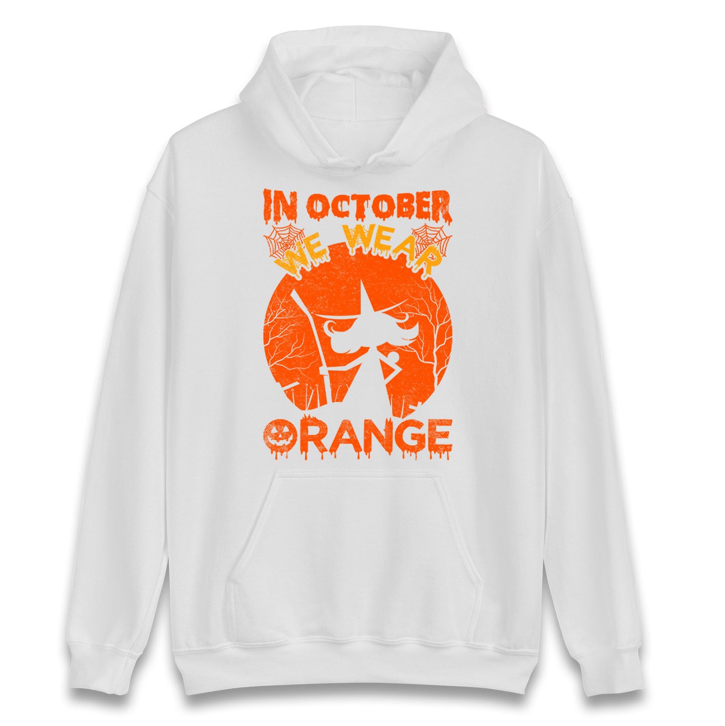 In October We Wear Orange Halloween Hoodie
