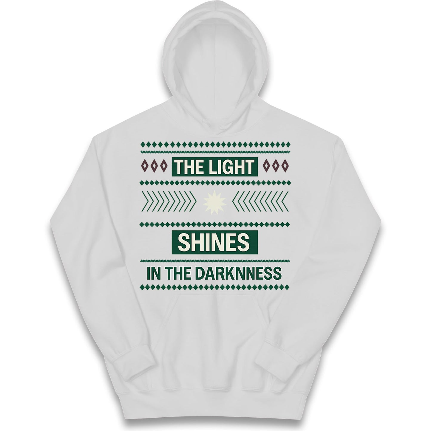 The Light Shines in the Darkness Kids Hoodie