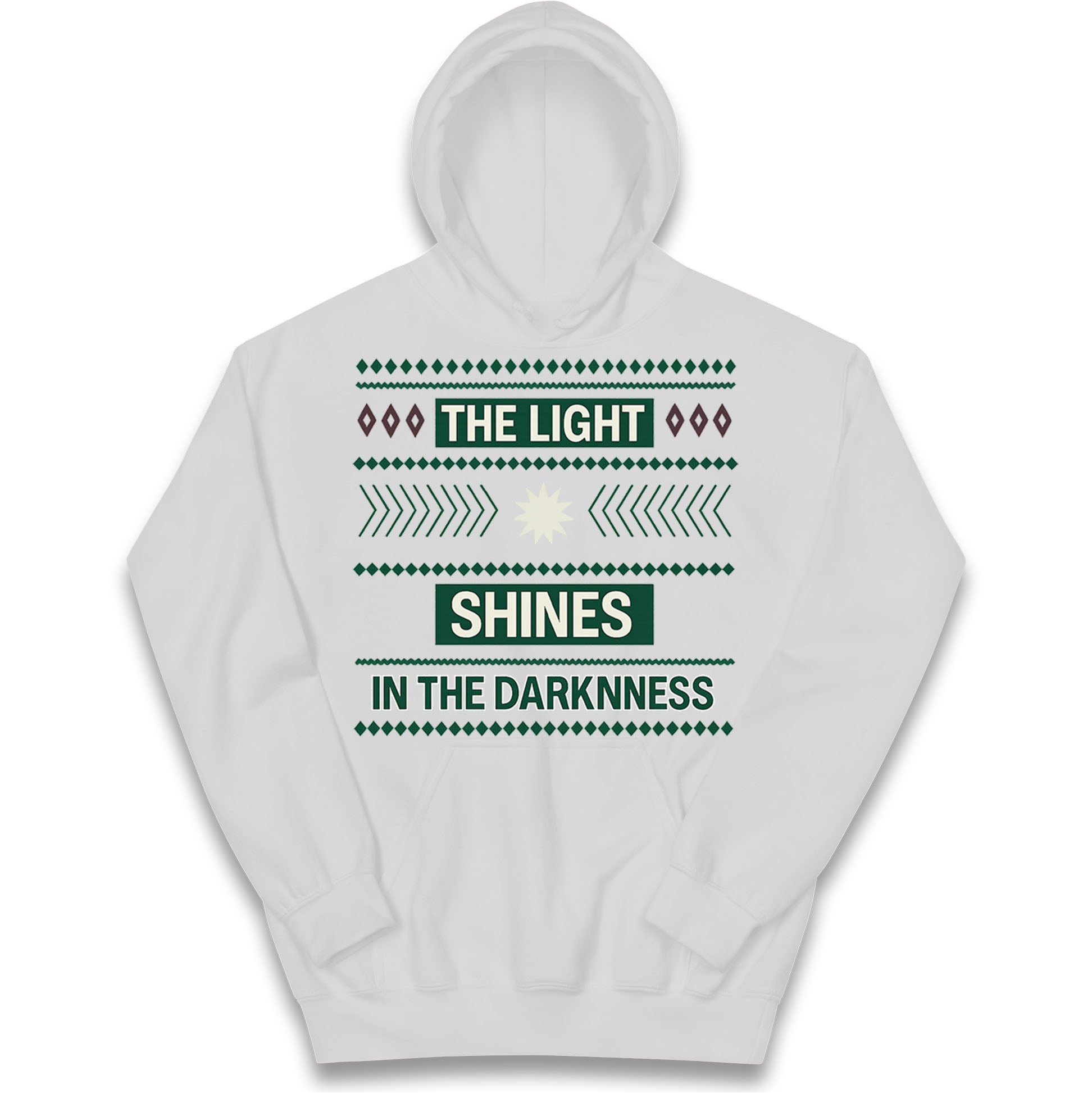 The Light Shines in the Darkness Kids Hoodie