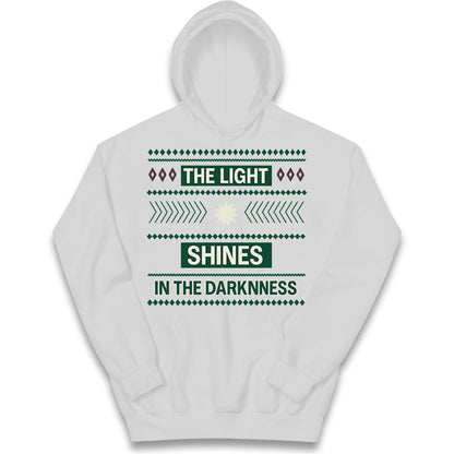The Light Shines in the Darkness Kids Hoodie