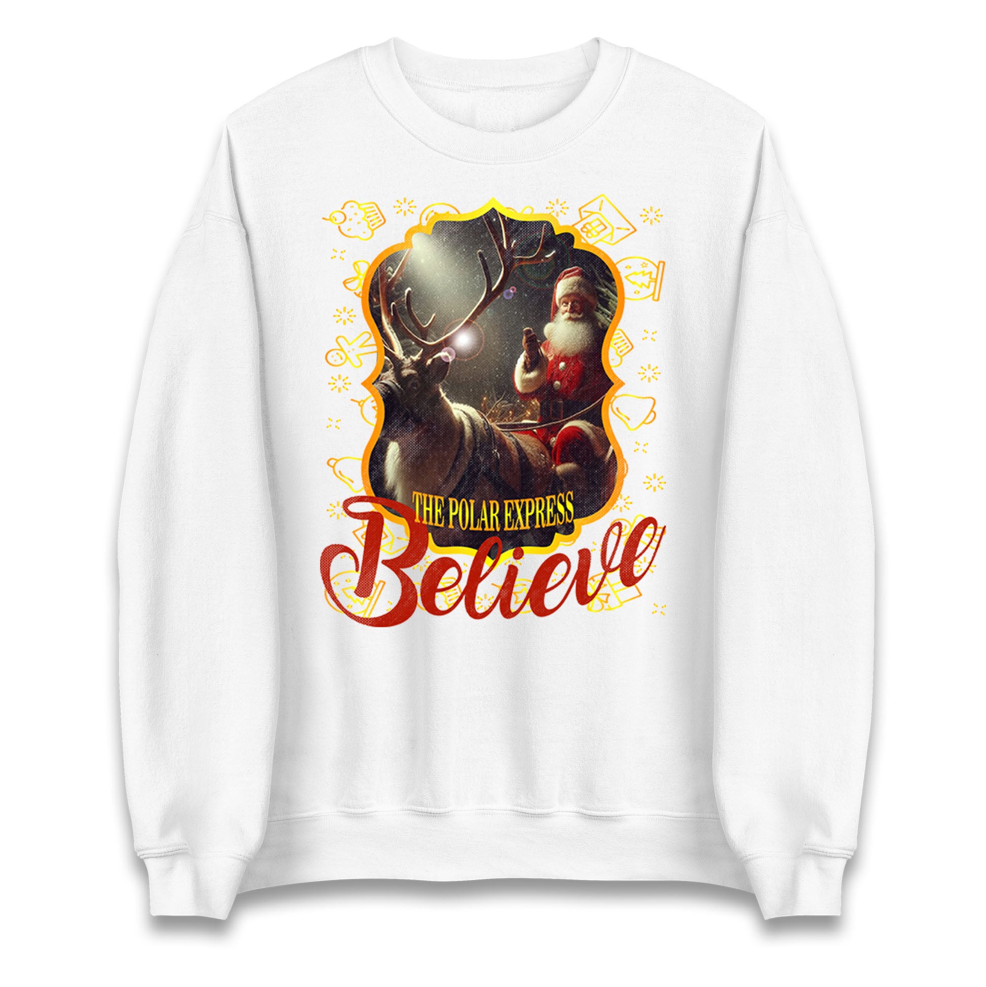 polar express christmas sweatshirt