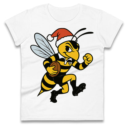 Wasps Rugby Christmas Ladies T Shirt