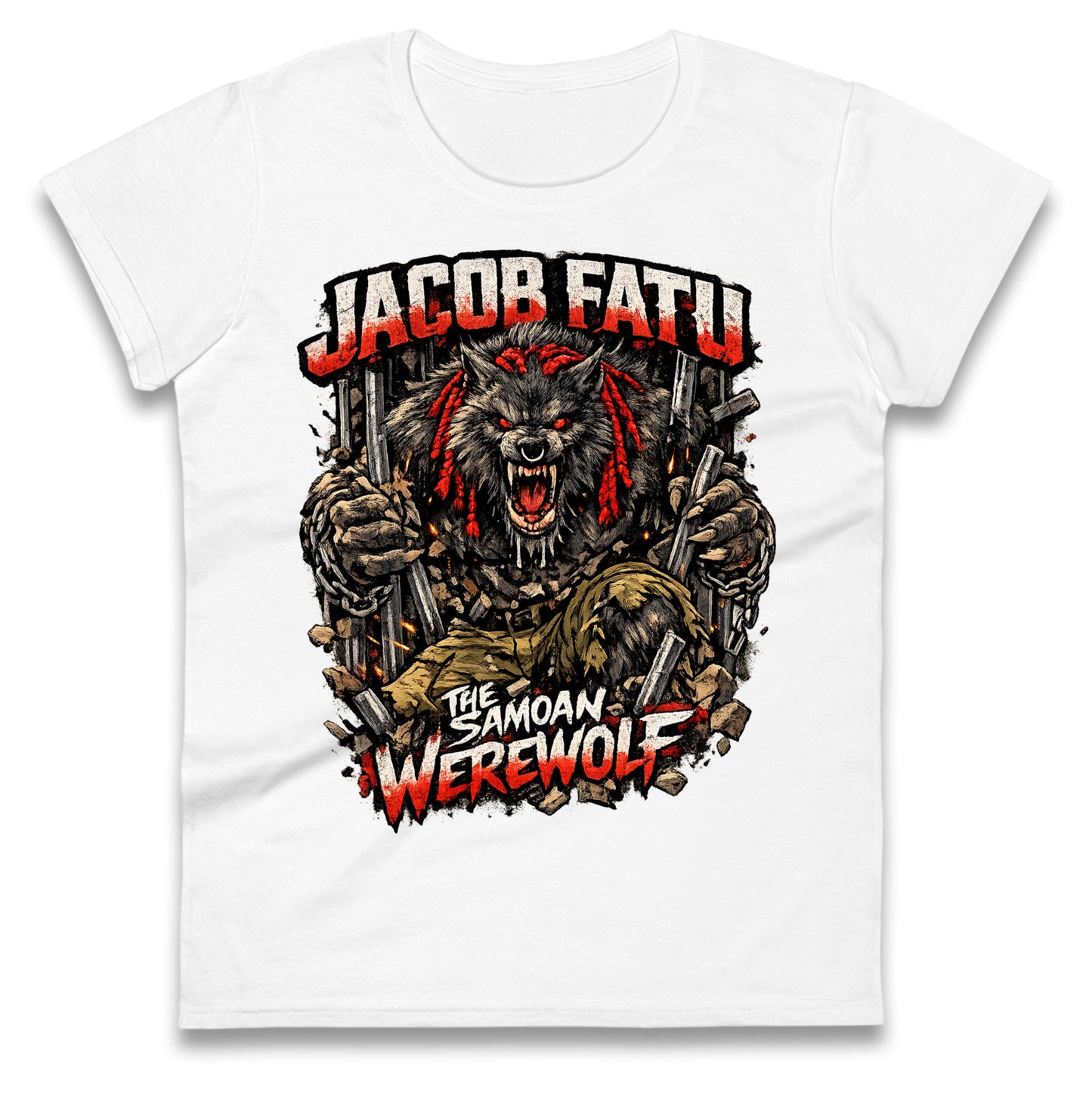 Jacob Fatu The Samoan Werewolf Ladies Shirt