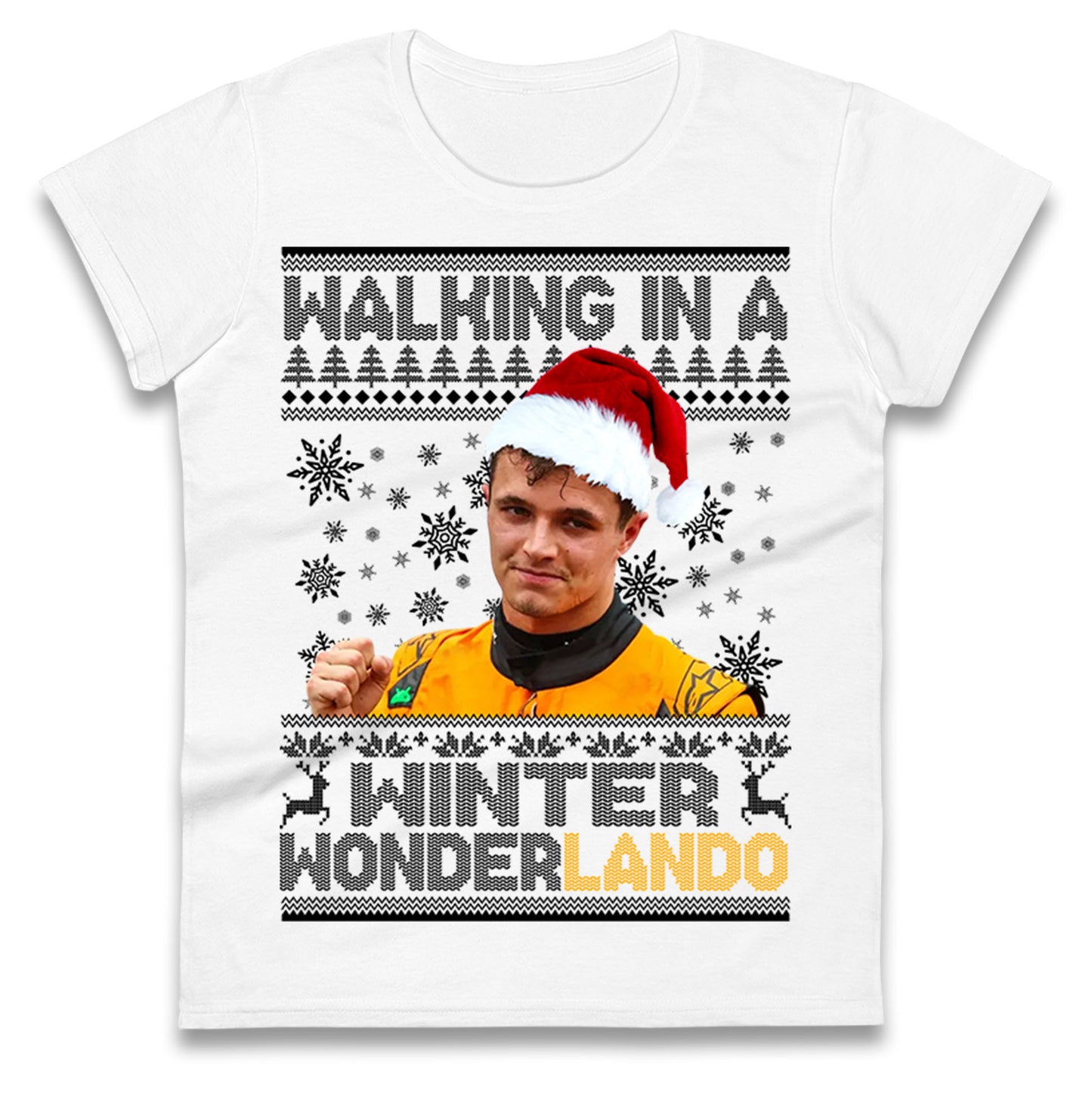 Lando Norris Christmas Ladies T Shirt