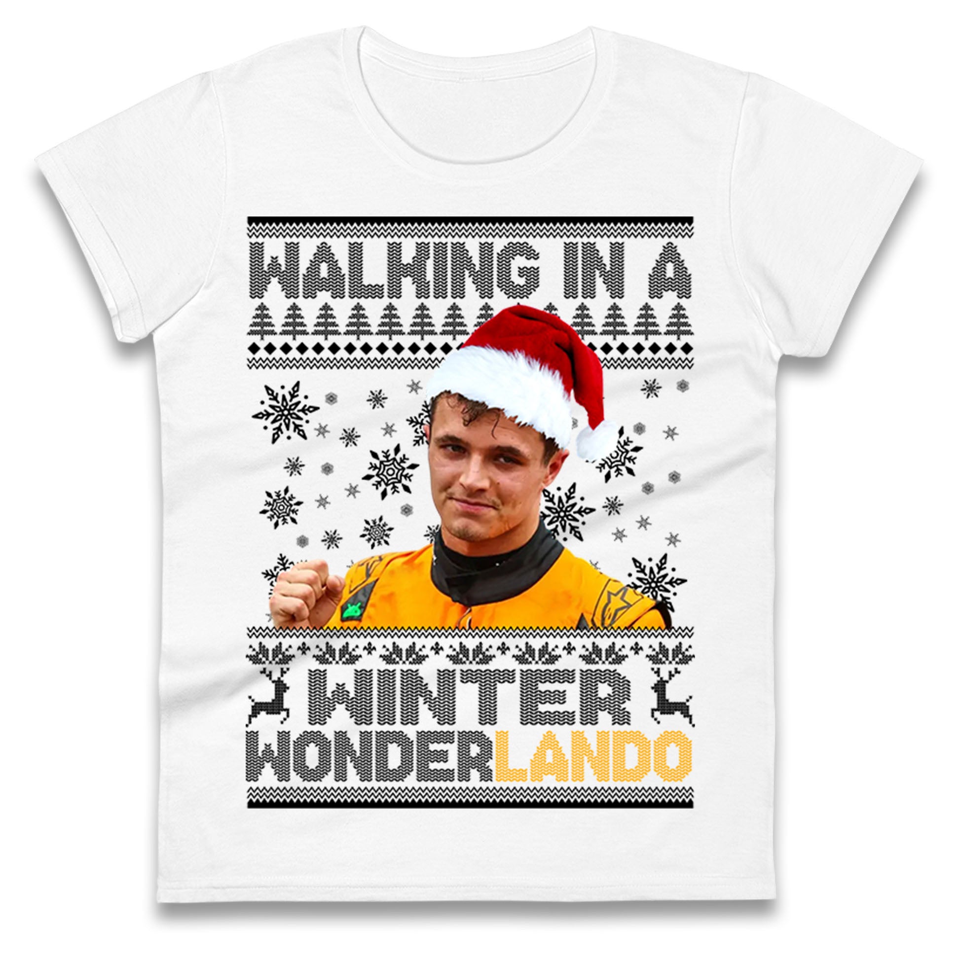 Lando Norris Christmas Ladies T Shirt