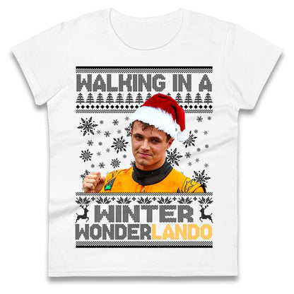 Lando Norris Christmas Ladies T Shirt