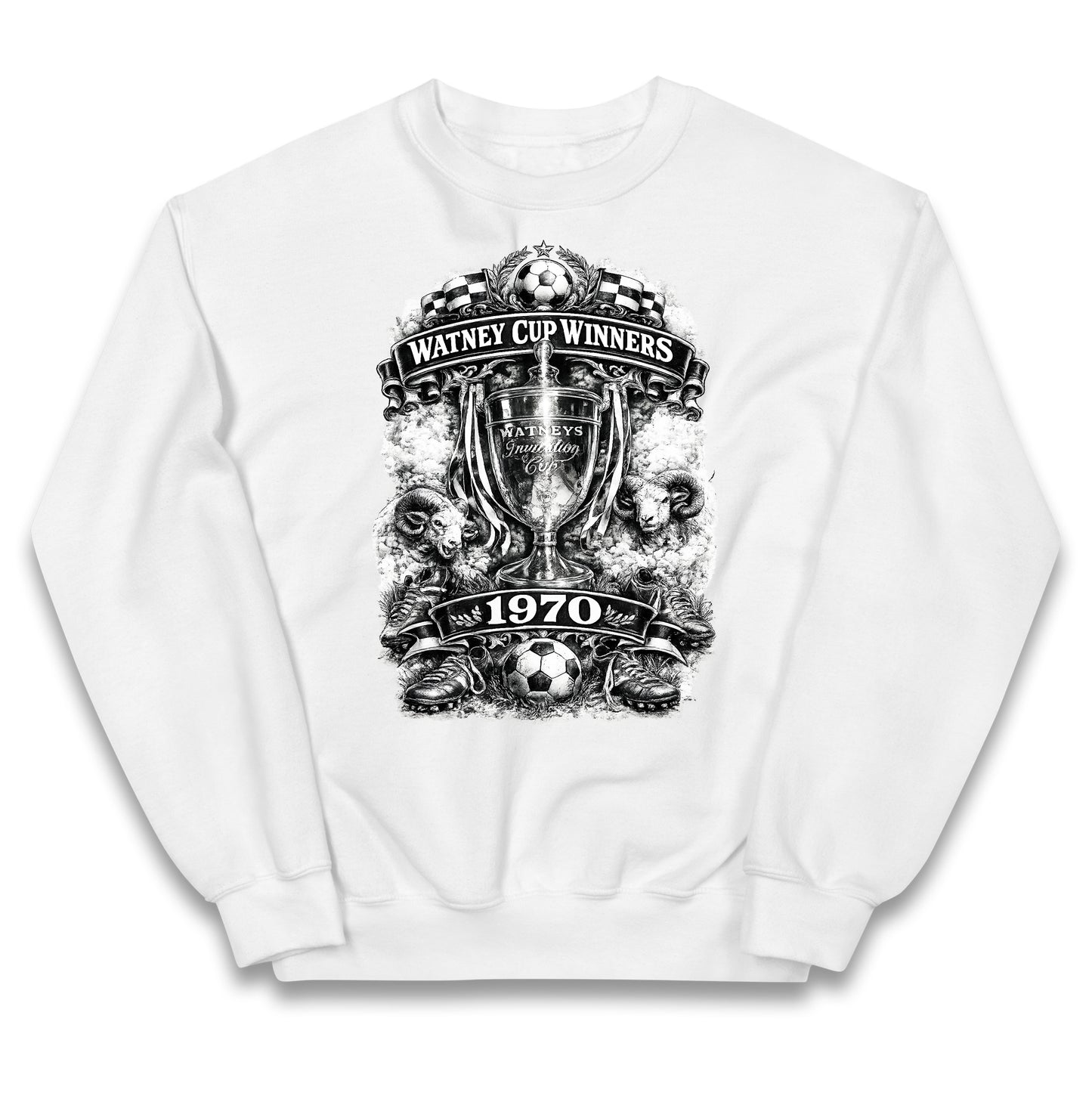 Retro Derby Watney Cup Winners 1970 Kids Jumper