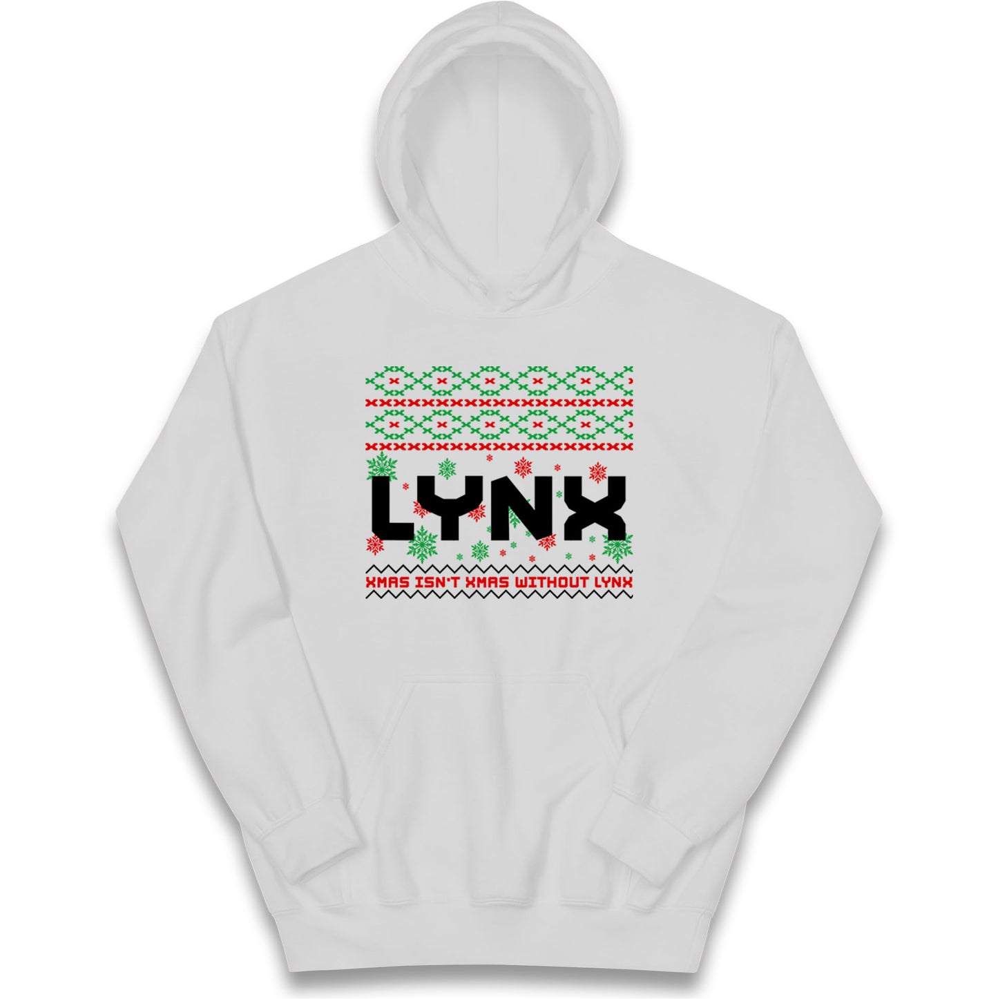 Lynx Christmas Kids Hoodie