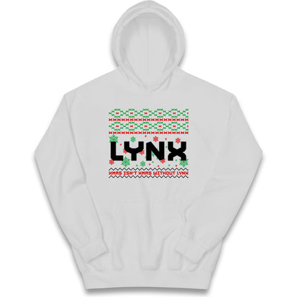 Lynx Christmas Kids Hoodie