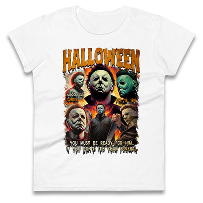 Michael Myers Horror Halloween Bootleg Womens T Shirt