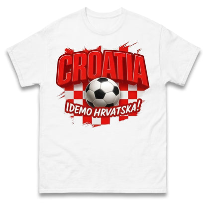 Croatia Retro World Cup T Shirt