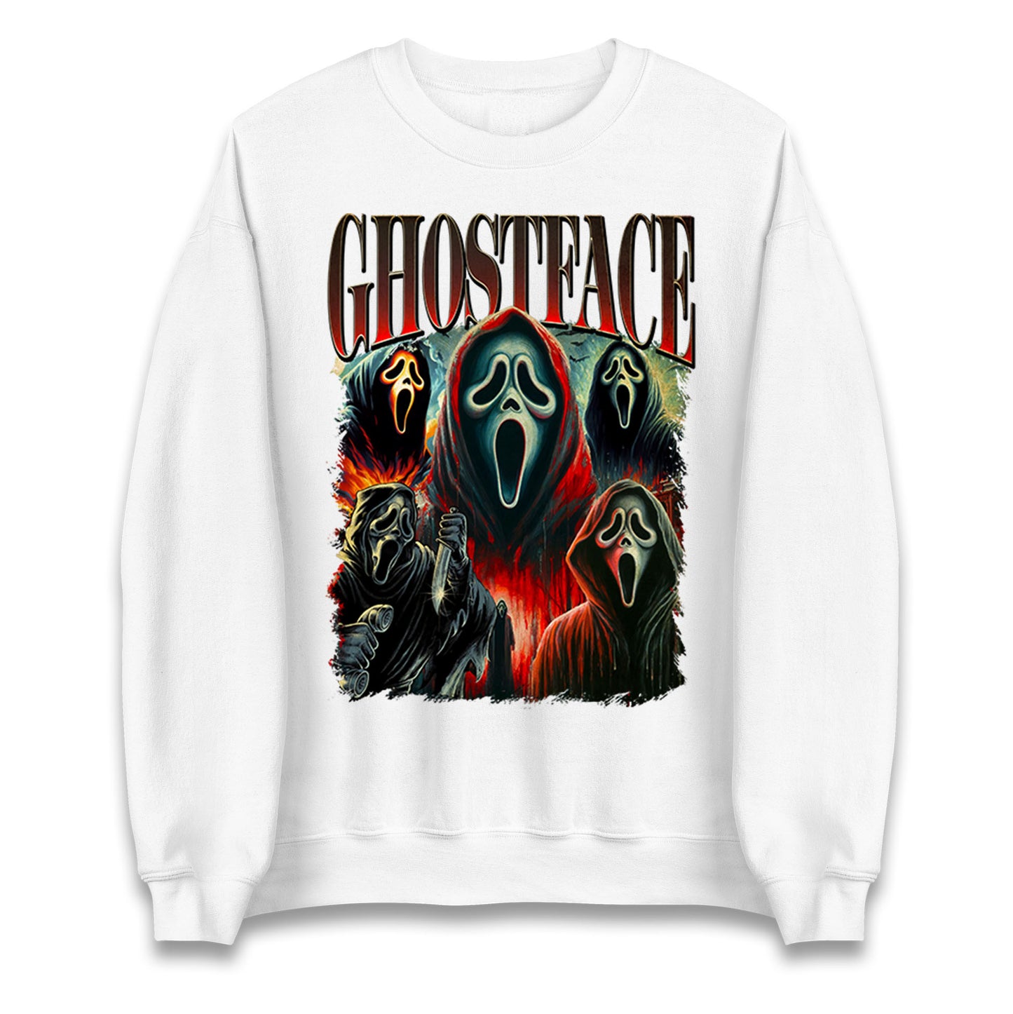 Ghost Face Halloween Bootleg Unisex Sweatshirt