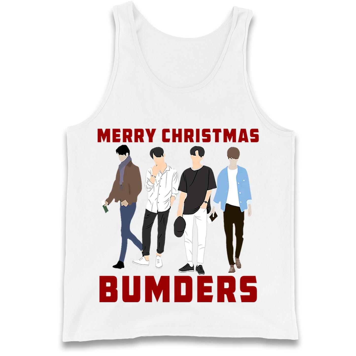 Merry Christmas Bumders The Inbetweeners Tank Top