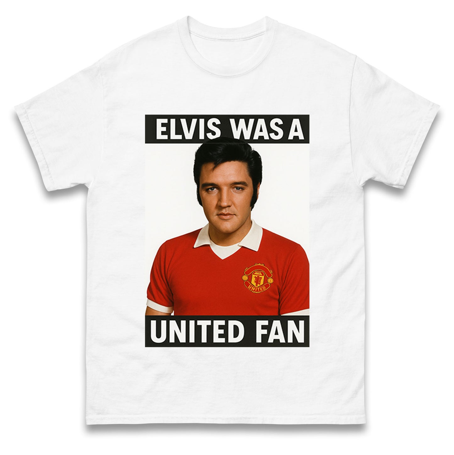 Elvis Presley Mnchester United T Shirt