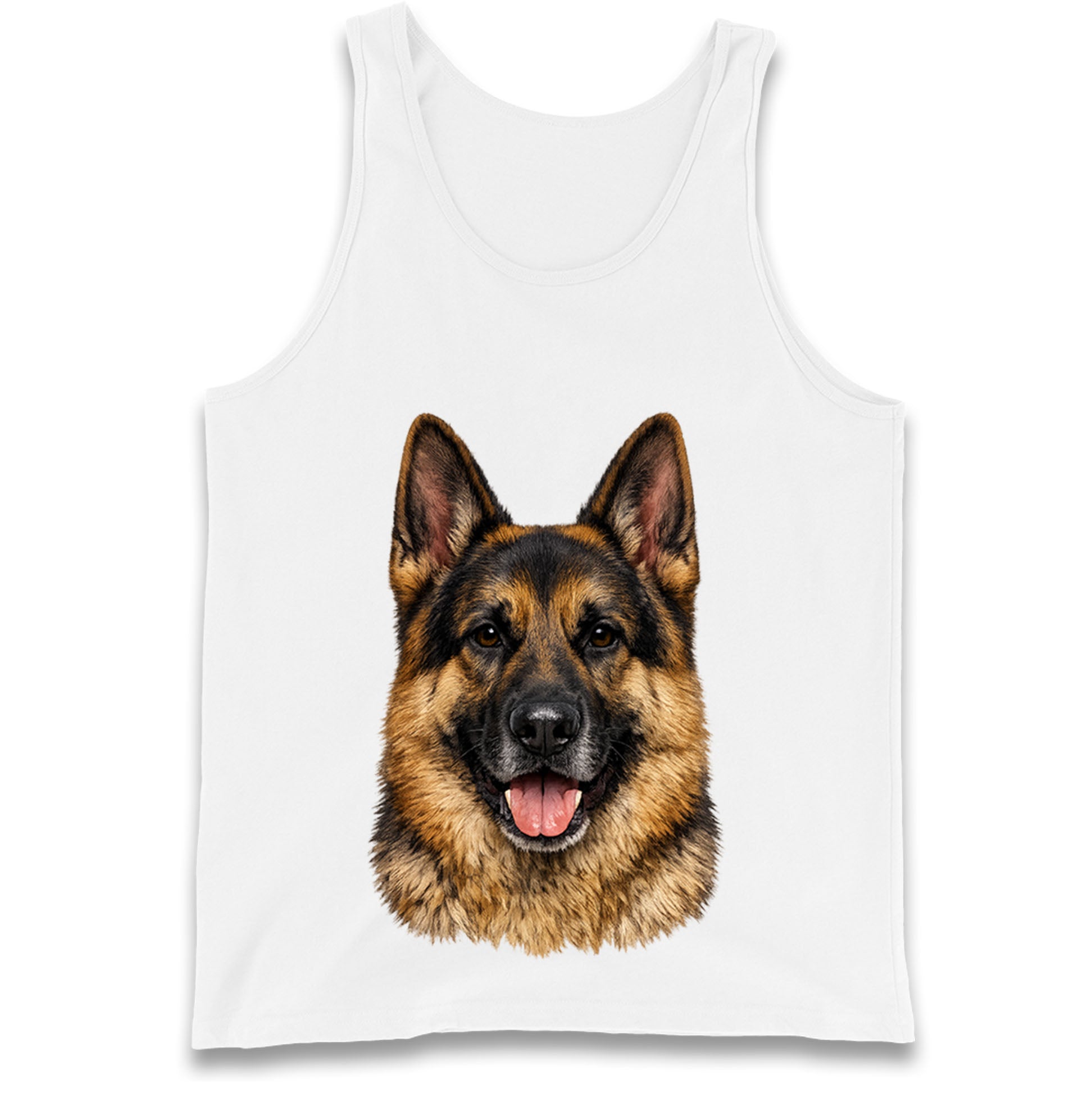 German Shepherd Dog Face Tank Top