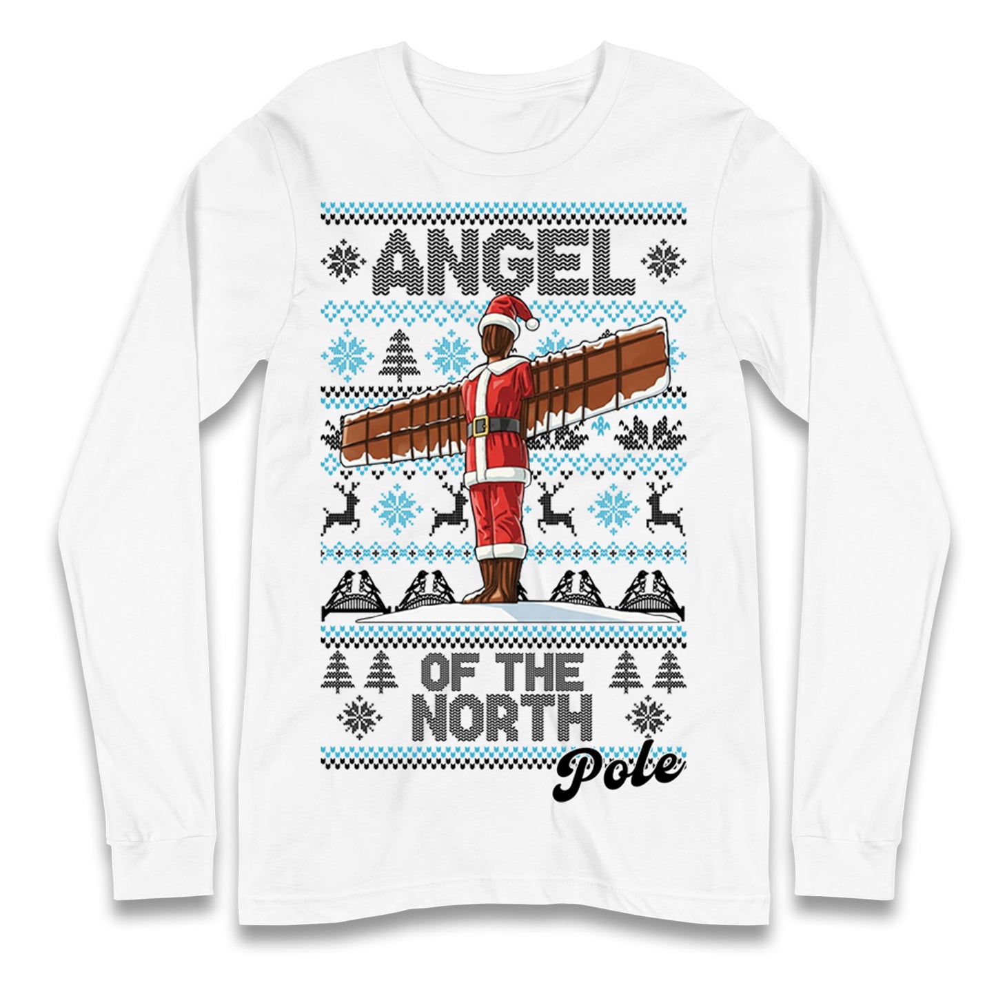 Angel Of The North Pole Christmas Longsleeve T Shirt