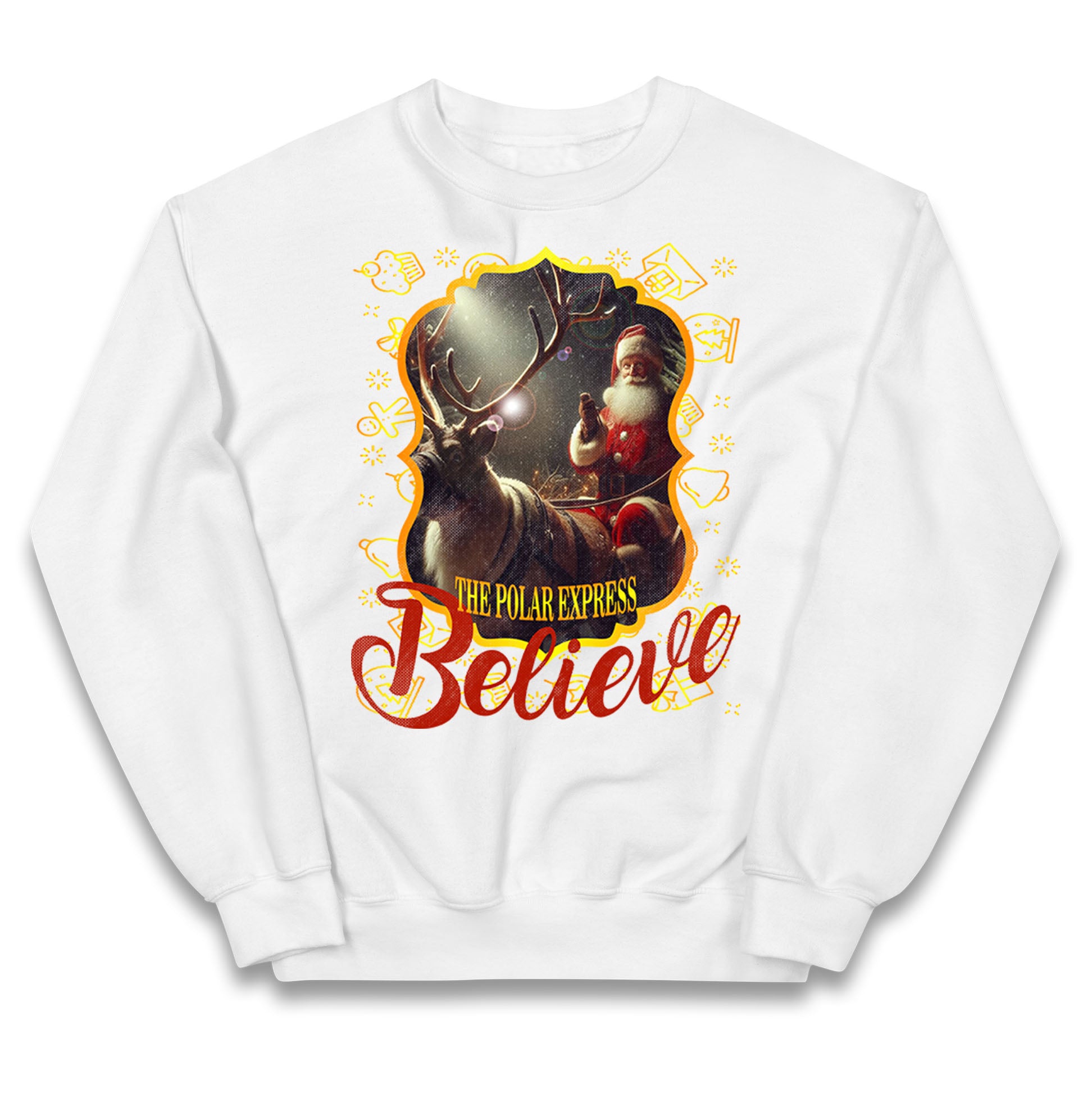 polar express christmas jumper