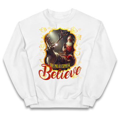 polar express christmas jumper