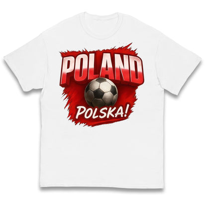 Poland Retro World Cup Kids T Shirt