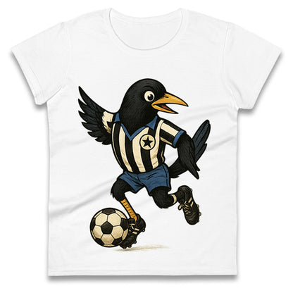 Retro Newcastle United Football Ladies T Shirt 