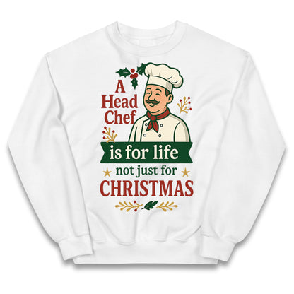 Head Chef Christmas Kids Jumper