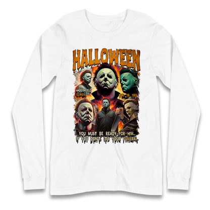 Michael Myers Horror Halloween Bootleg Long Sleeve T Shirt