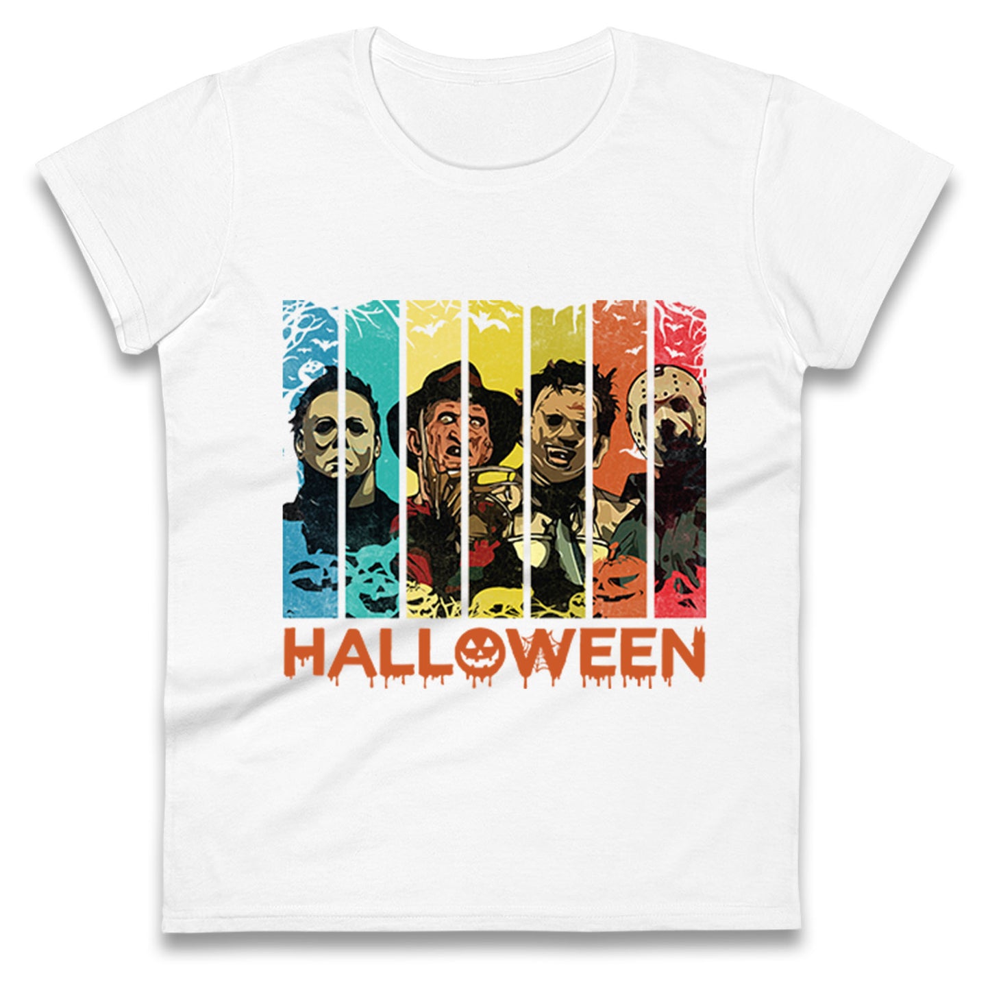 Vintage Villains Halloween Womens t shirts
