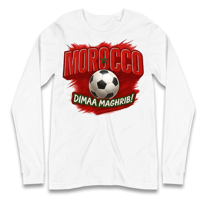 Morocco Retro World Cup Longsleeve T Shirt
