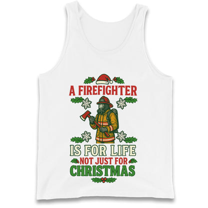 Firefighter Christmas Tank Top