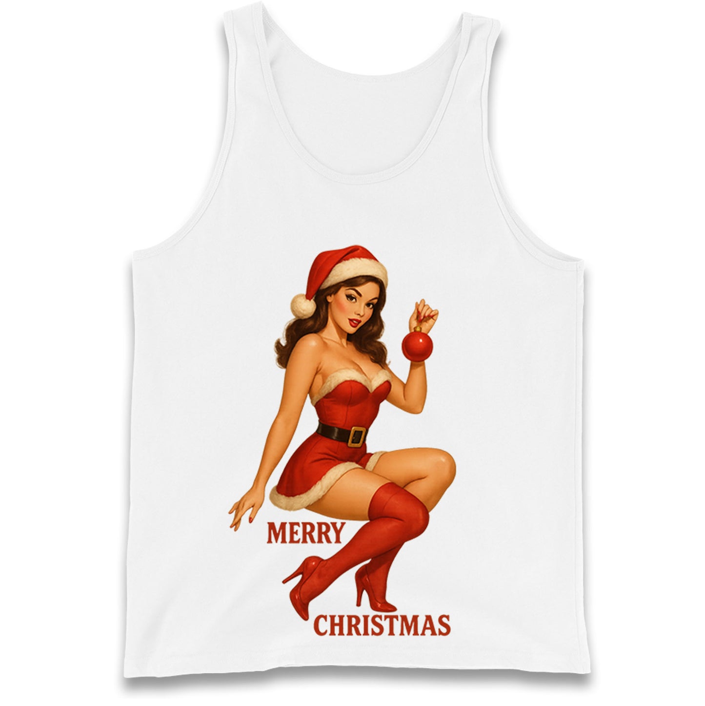 Merry Christmas Sexy Christmas Tank Top
