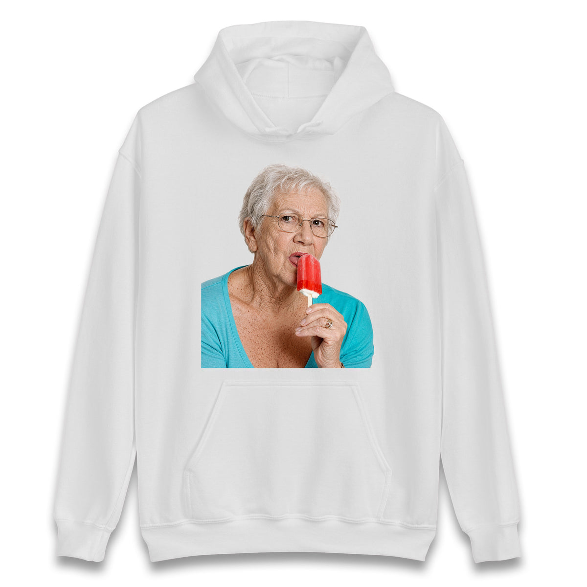 Grandma Licking Lollipop Seductively Hoodie