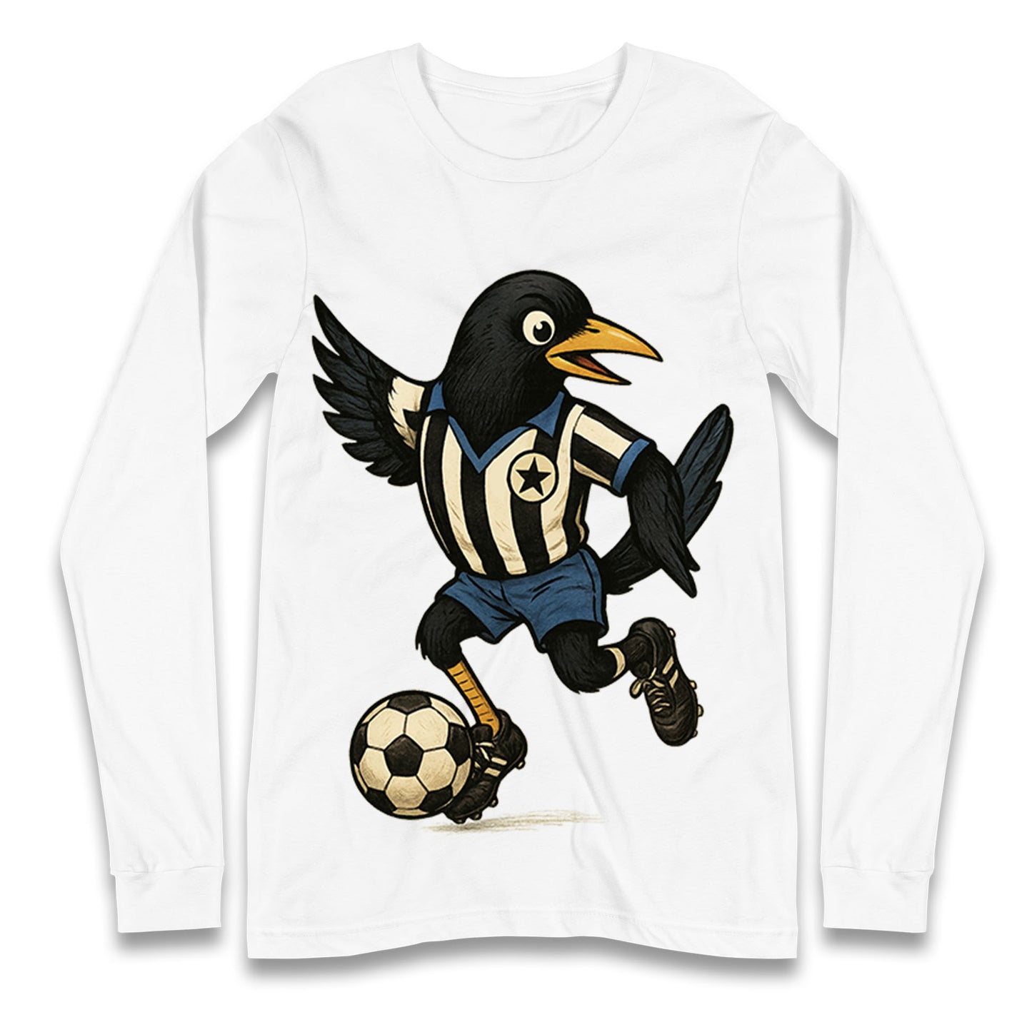 Retro Newcastle United Football Longsleeve T Shirt