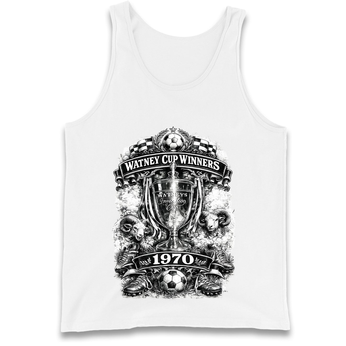 Retro Derby Watney Cup Winners 1970 Tank Top