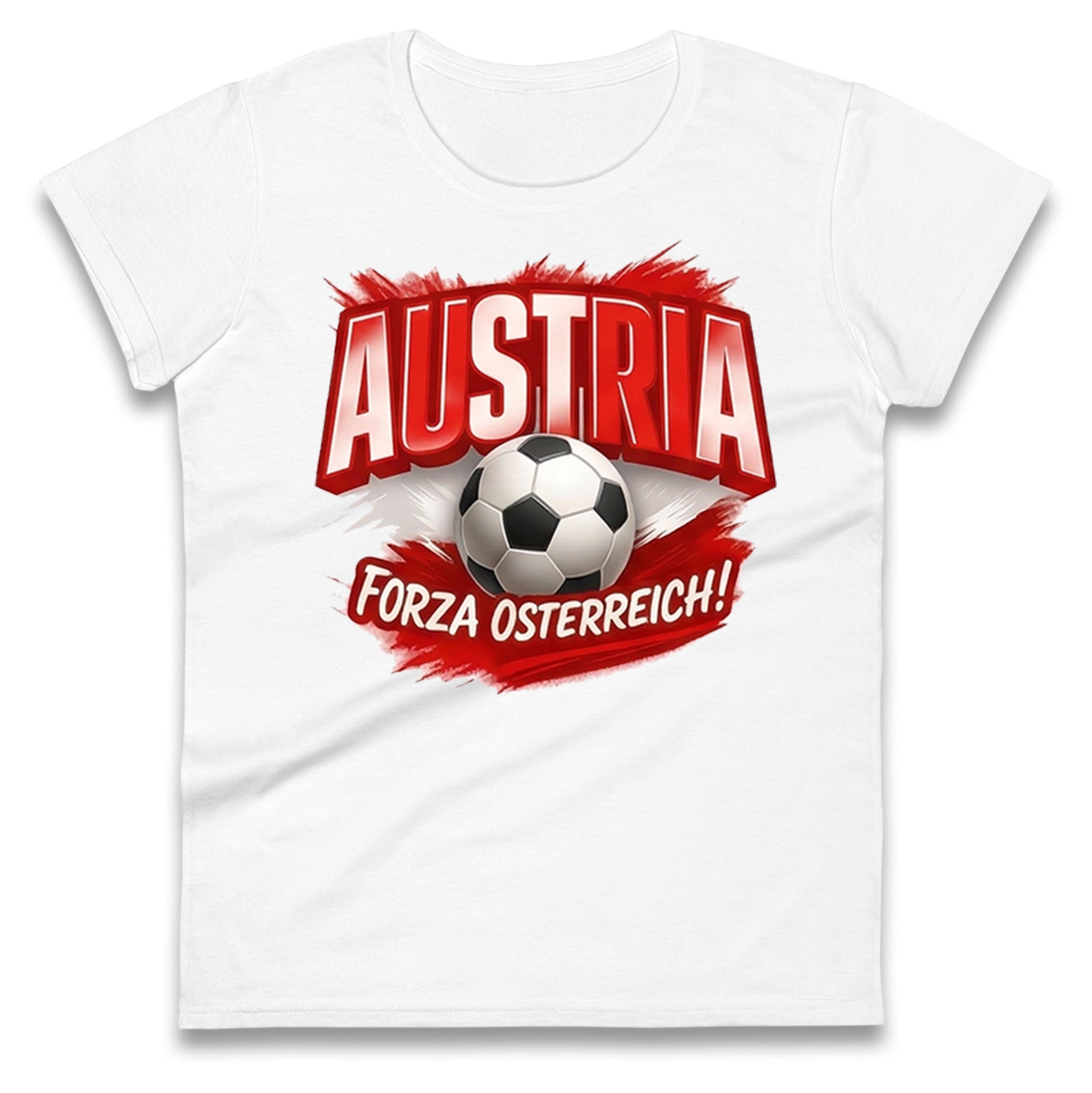 Austria Retro World Cup Ladies T Shirt