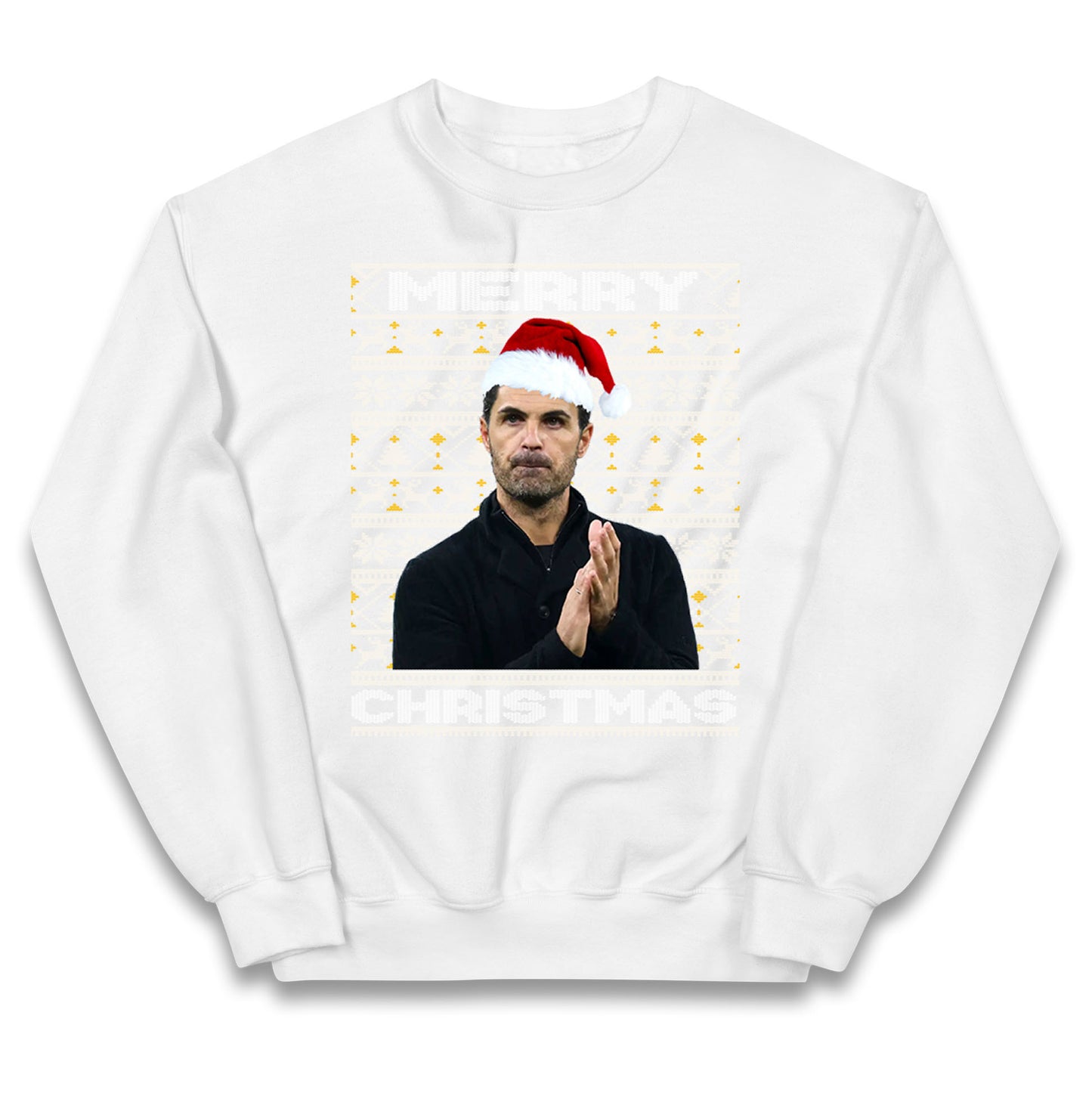 mikel arteta christmas jumper
