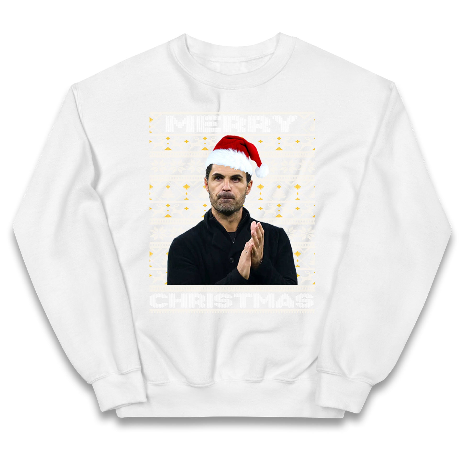 mikel arteta christmas jumper