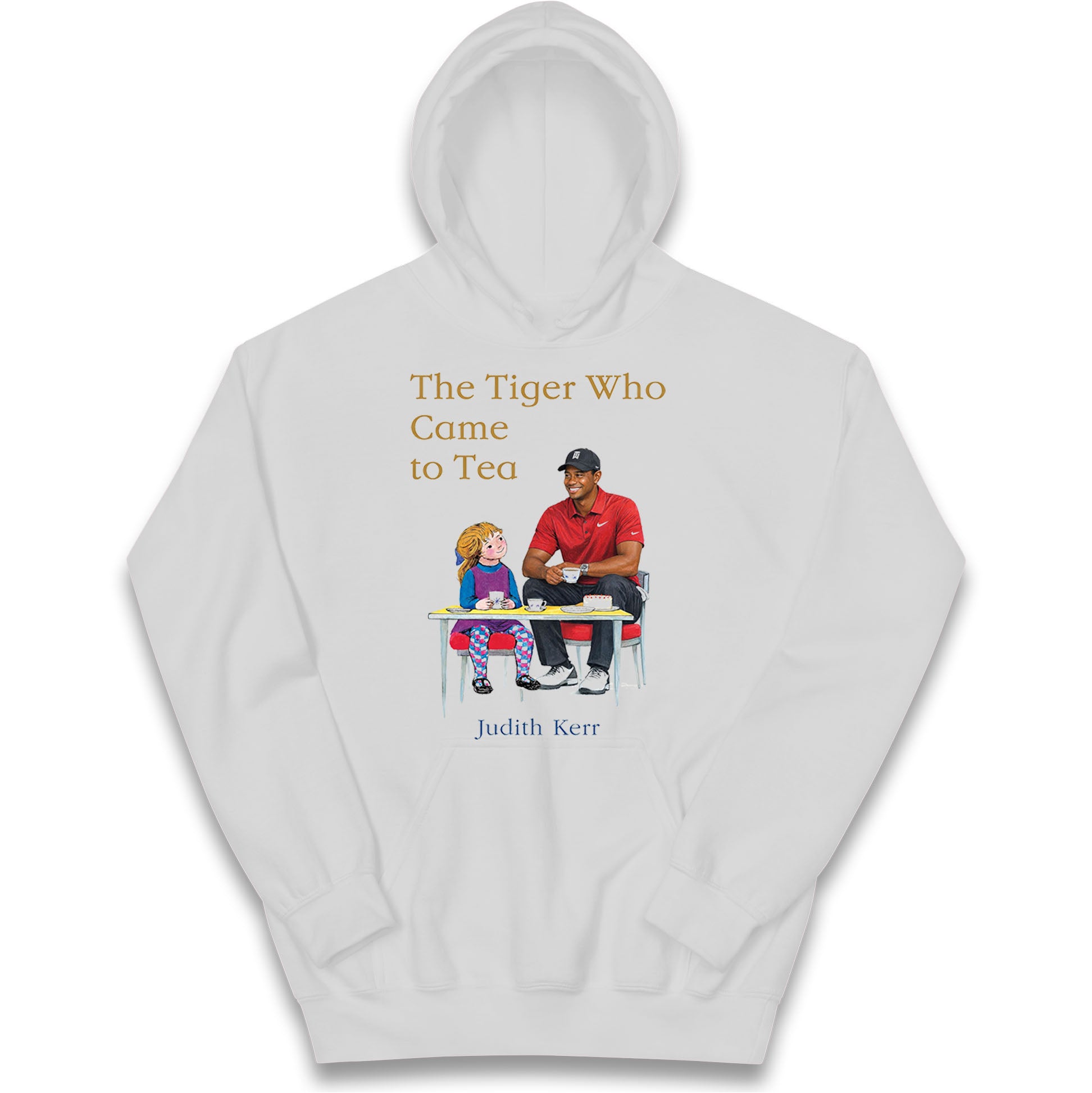 Tiger Woods The Tiger Who Came To Tea Golf Kids Hoodie