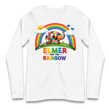 Elmer And The Rainbow Longsleeve T Shirt