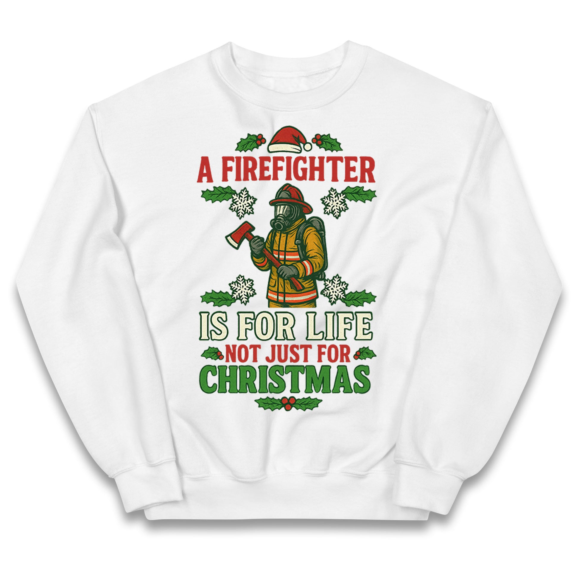 Firefighter Christmas Kids Jumper