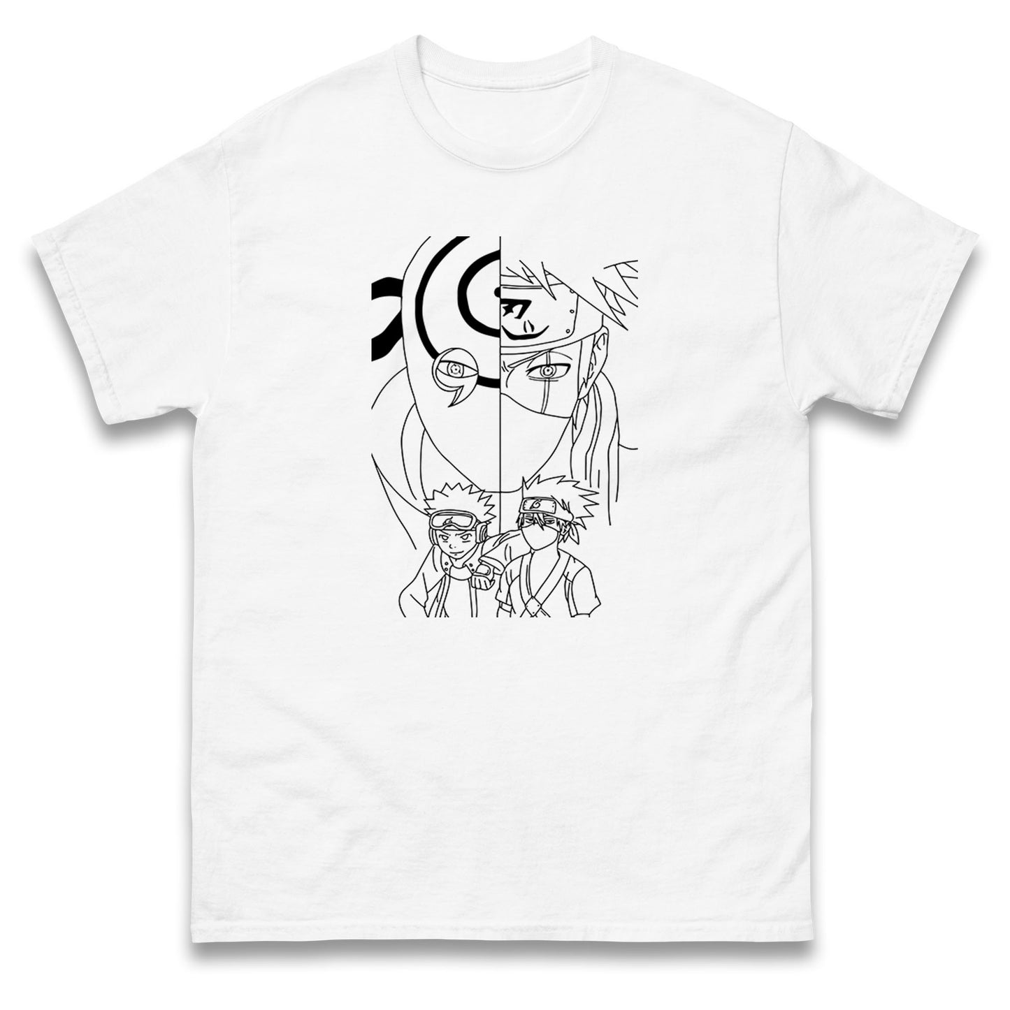 Naruto Shippuden T Shirt Obito Uchiha, Kakashi Hatake, And Friends Top