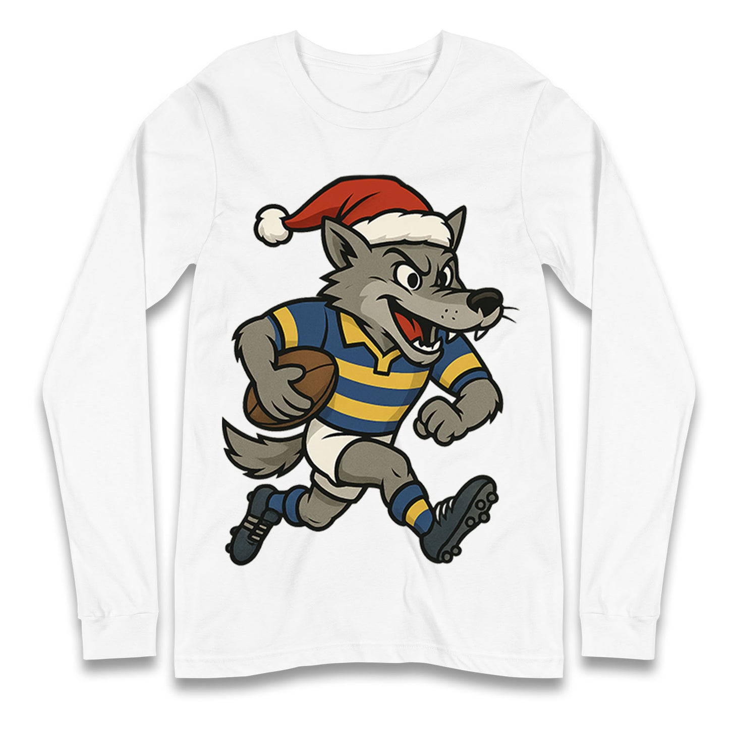 Warrington Wolves Christmas Longsleeve T Shirt 