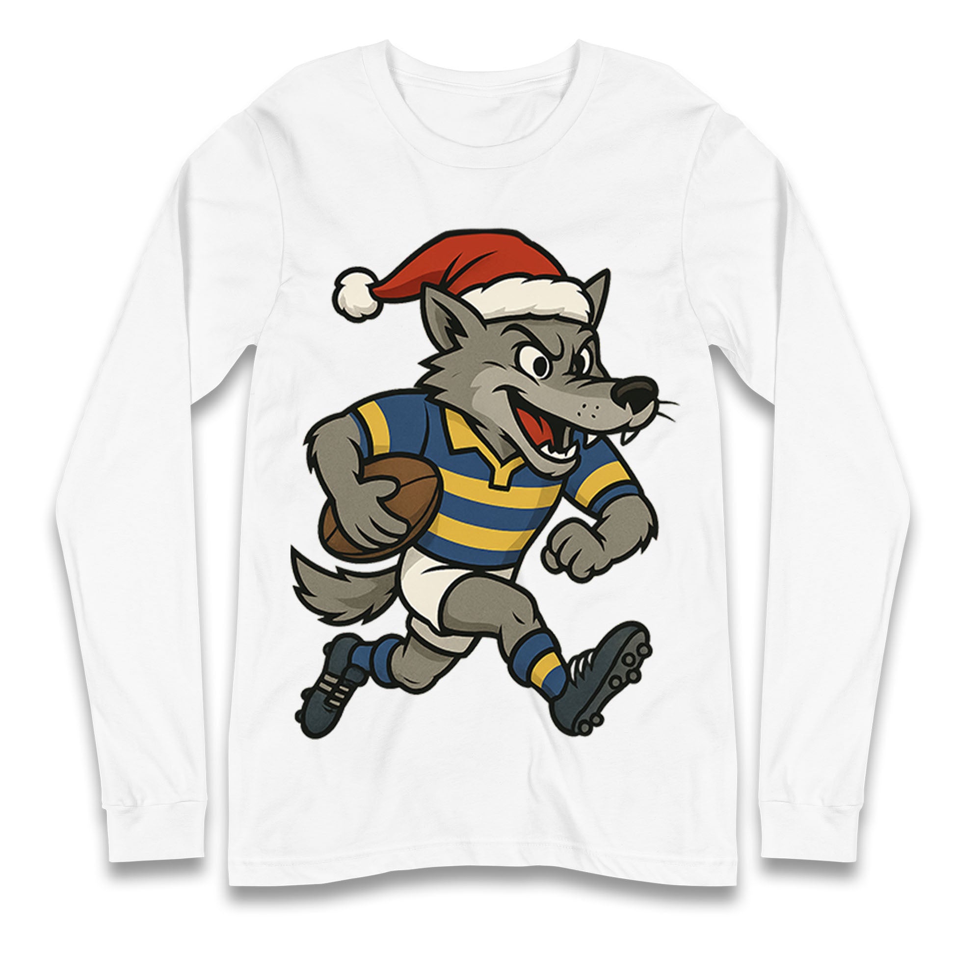Warrington Wolves Christmas Longsleeve T Shirt 