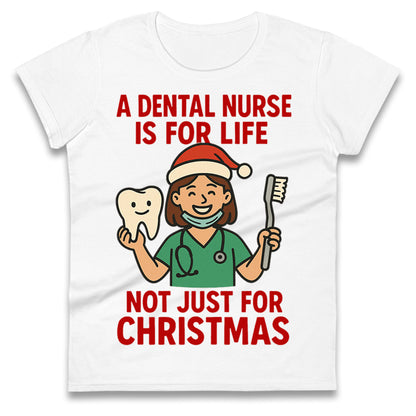 Dental Nurse Christmas Ladies T Shirt